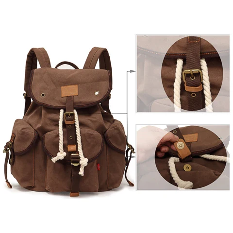 Sac à dos en toile vintage | ANETO