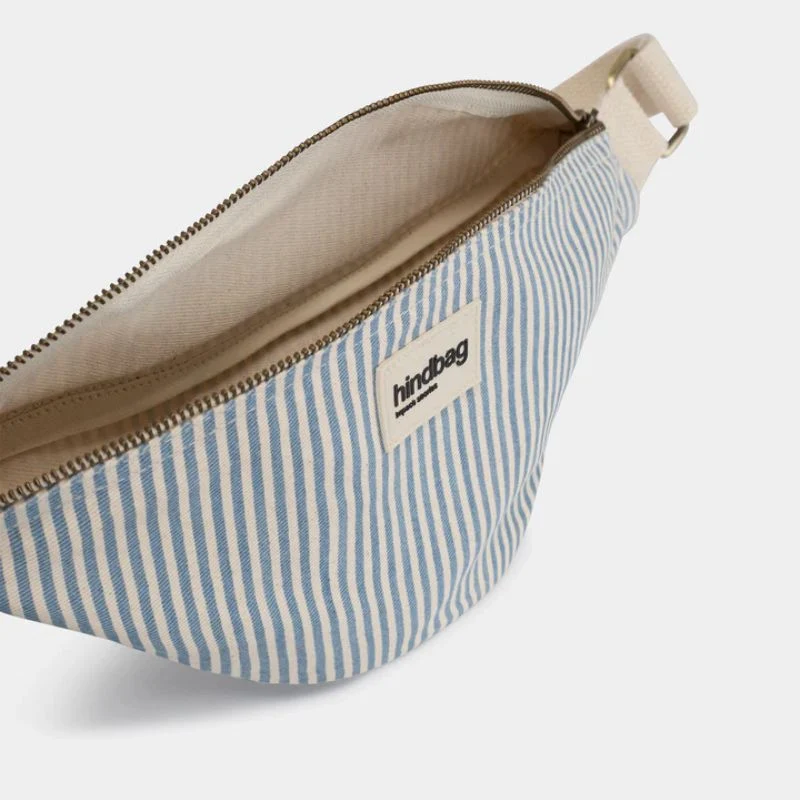 Sac banane Olivia rayée coton bio - Hindbag