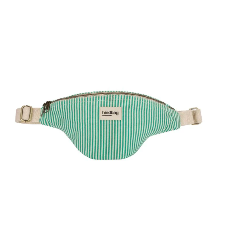 Sac banane Olivia rayée coton bio - Hindbag