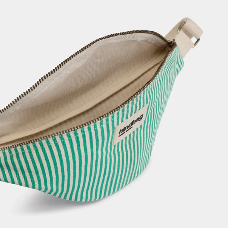 Sac banane Olivia rayée coton bio - Hindbag