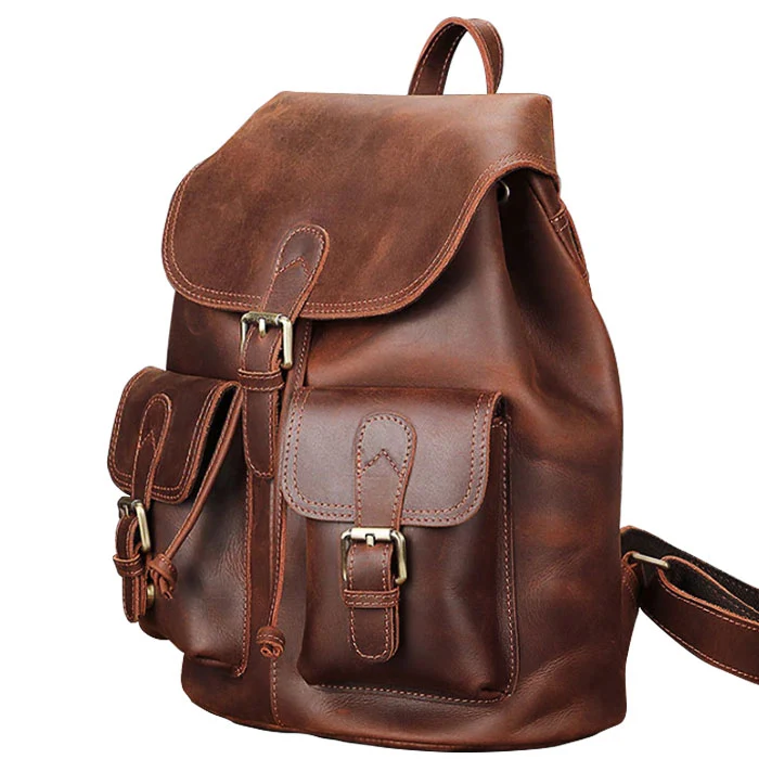 Sac à dos en cuir moto | COUSTEAU