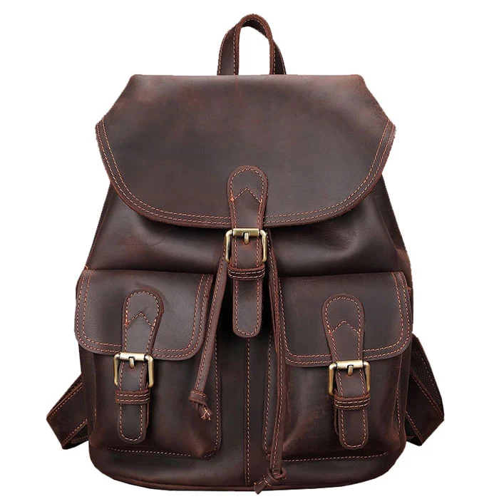 Sac à dos en cuir moto | COUSTEAU