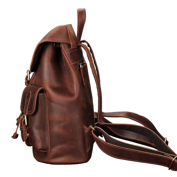 Sac à dos en cuir moto | COUSTEAU