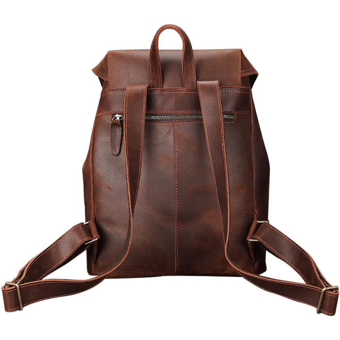 Sac à dos en cuir moto | COUSTEAU