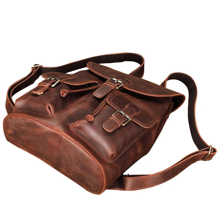 Sac à dos en cuir moto | COUSTEAU