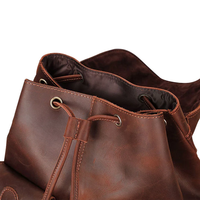 Sac à dos en cuir moto | COUSTEAU