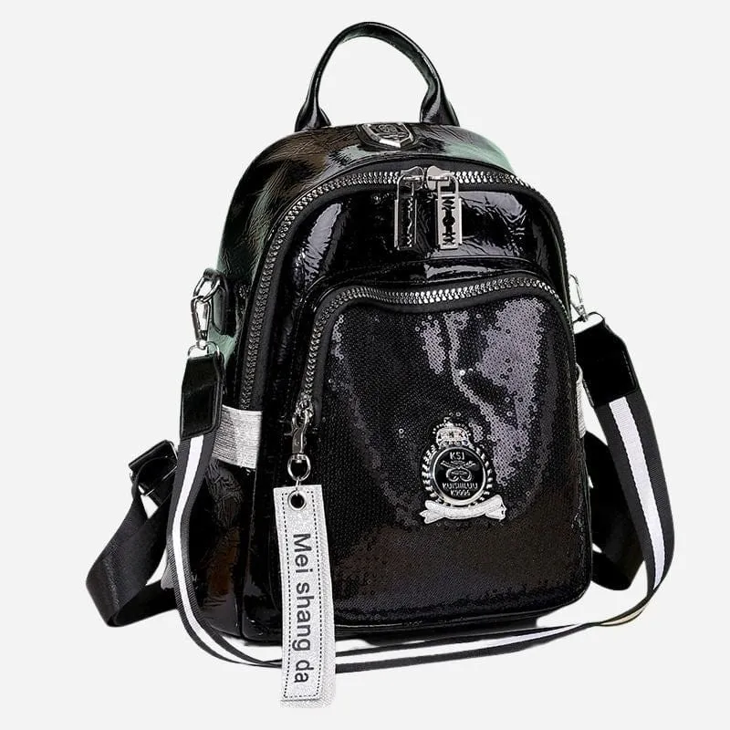 Petit Sac à Dos Cuir Femme Noir
