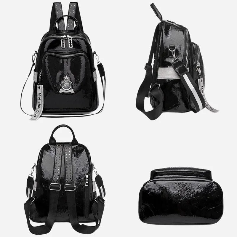 Petit Sac à Dos Cuir Femme Noir