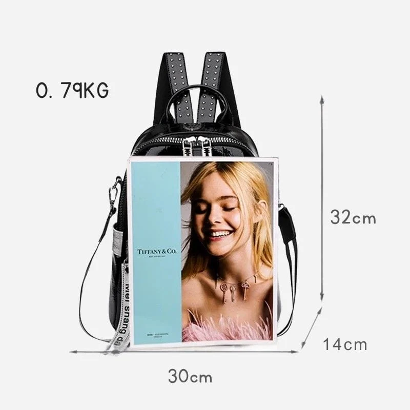 Petit Sac à Dos Cuir Femme Noir