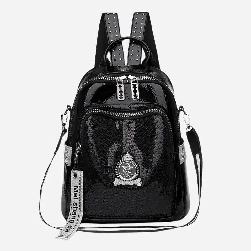Petit Sac à Dos Cuir Femme Noir