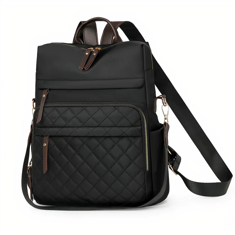 Sac à dos effet matelassée - Céleste