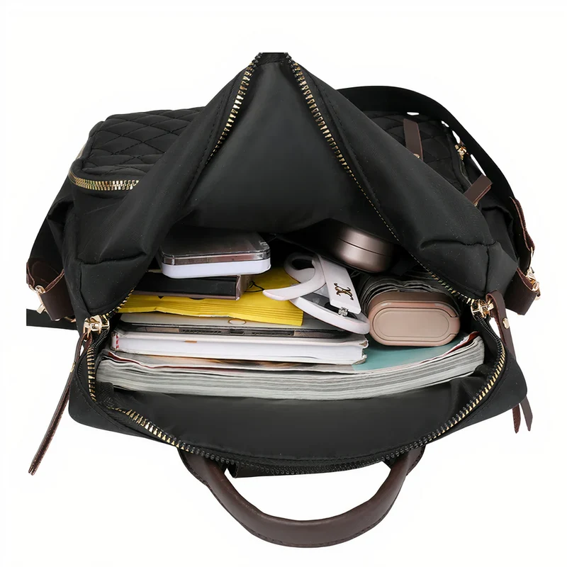 Sac à dos effet matelassée - Céleste