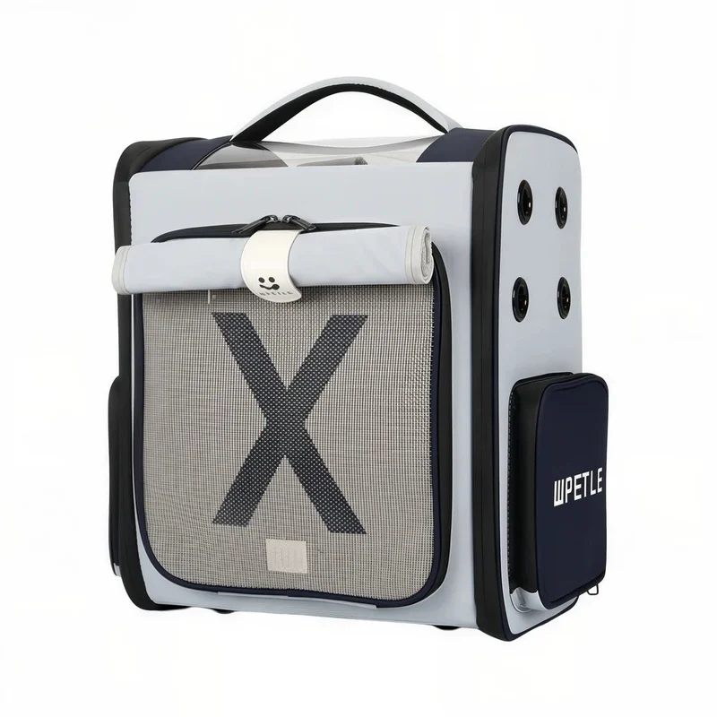 Sac de transport chat rectangulaire extensible - Breezy