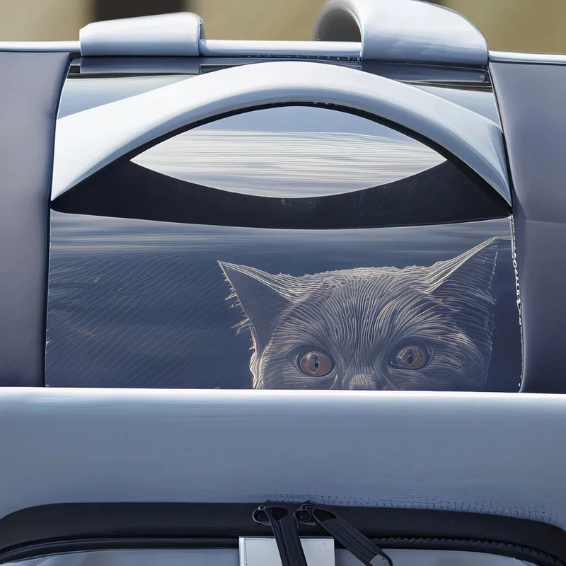Sac de transport chat rectangulaire extensible - Breezy
