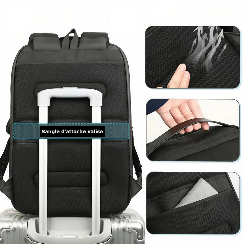 Sac à dos 17" multi-rangements - SafePort