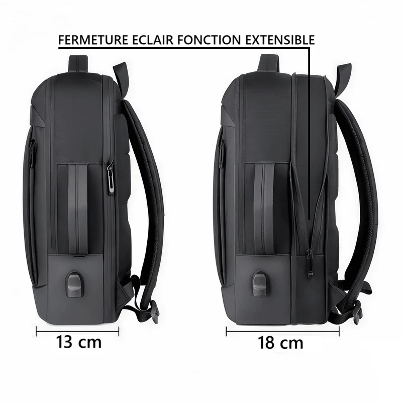 Sac à dos ordinateur extensible (17 pouces)