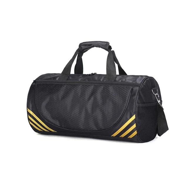 Outdoor Waterproof Nylon Sport Gym Bags Men Women Training Fitness Travel Handbag Yoga Mat Shoulder Cylinder
