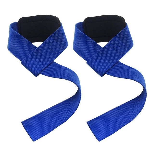 2pcs Gym Lifting Straps Weightlifting Wrist Belt Bodybuilding Gloves For Women Men Fitness Barbells Power Training Accessories