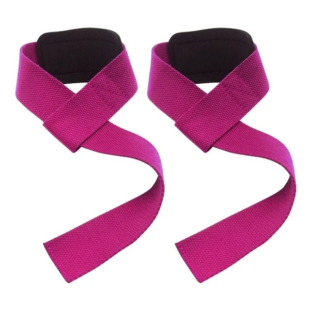 2pcs Gym Lifting Straps Weightlifting Wrist Belt Bodybuilding Gloves For Women Men Fitness Barbells Power Training Accessories