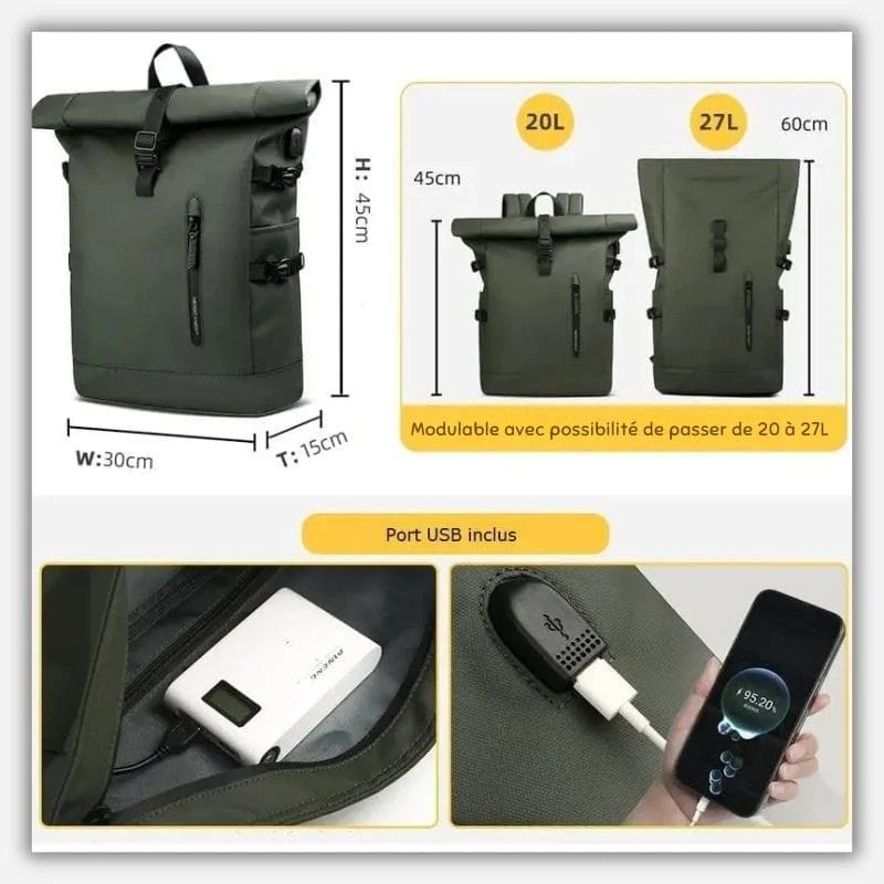 Sac à dos urbain imperméable