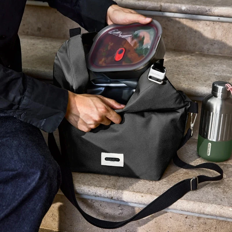 Sac isotherme Lunch Bag grand format roll-top recyclé 10 L - Black & Blum