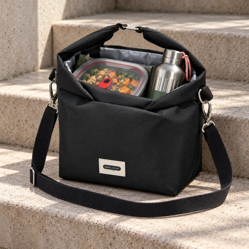 Sac isotherme Lunch Bag grand format roll-top recyclé 10 L - Black & Blum
