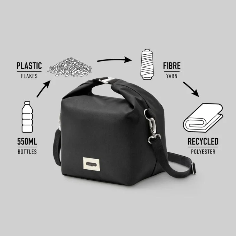 Sac isotherme Lunch Bag grand format roll-top recyclé 10 L - Black & Blum