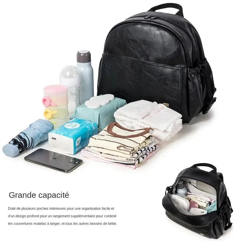 Sac à dos à langer patiné pour bébé