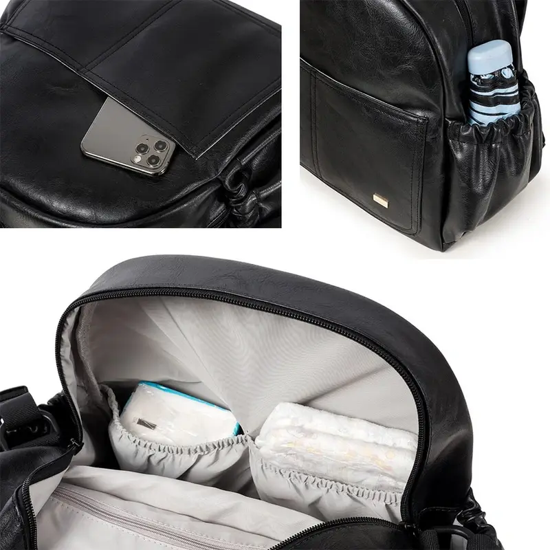 Sac à dos à langer patiné pour bébé