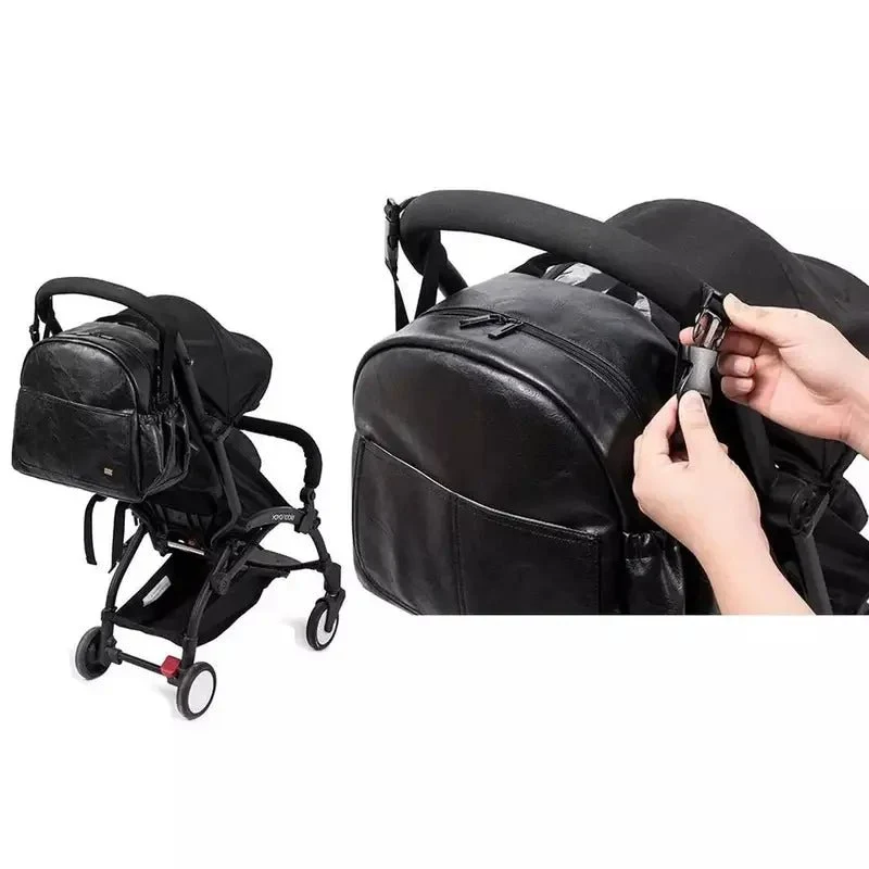Sac à dos à langer patiné pour bébé
