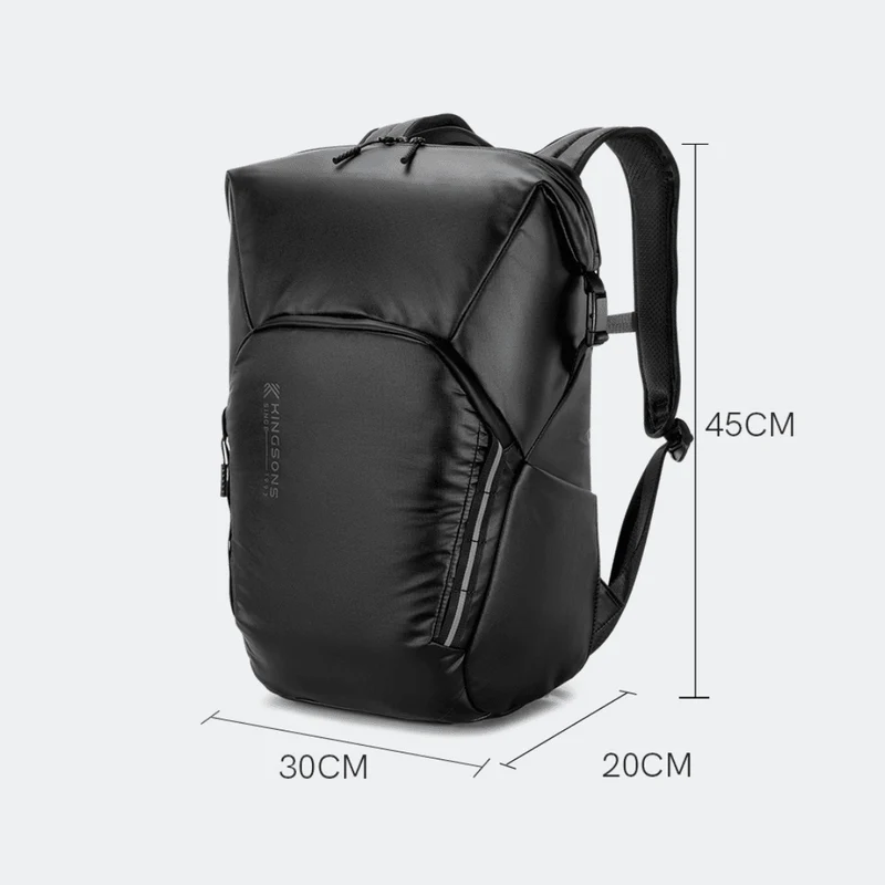 Sac à dos roll top Kingsons - Black Edition