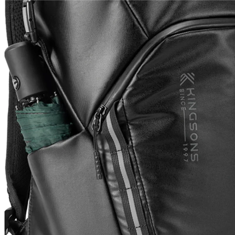 Sac à dos roll top Kingsons - Black Edition