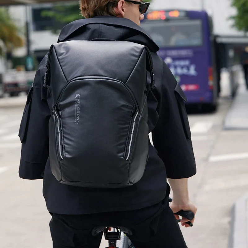 Sac à dos roll top Kingsons - Black Edition