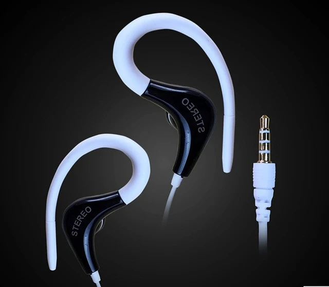 3.5 mm jack hanging ear type anti-shedding wire sports earphones headset super bass stereo earphones for huawei xiaomi samsung