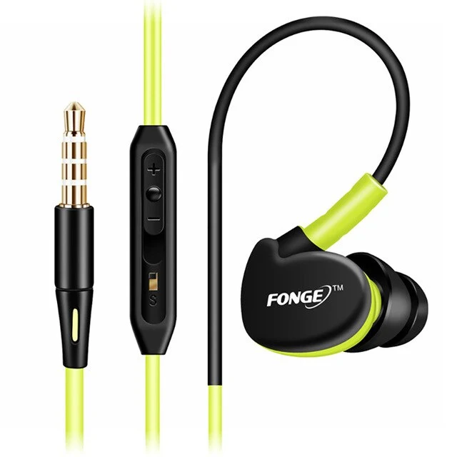 Fonge S500 Stereo Sports Earphones Super Bass Earphones Waterproof Headset IPX5 Handsfree HiFi Headset with Microphone