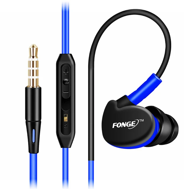 Fonge S500 Stereo Sports Earphones Super Bass Earphones Waterproof Headset IPX5 Handsfree HiFi Headset with Microphone