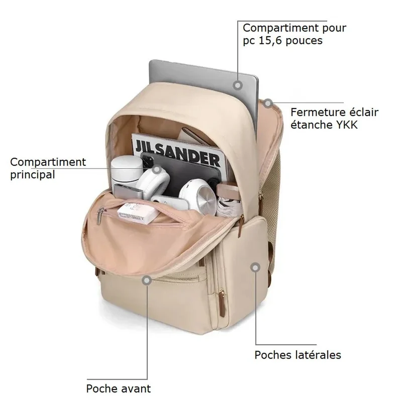 Sac à dos étudiant femme