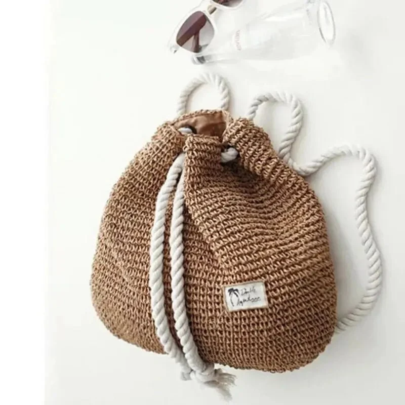 Sac à dos paille
