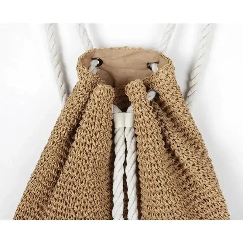 Sac à dos paille