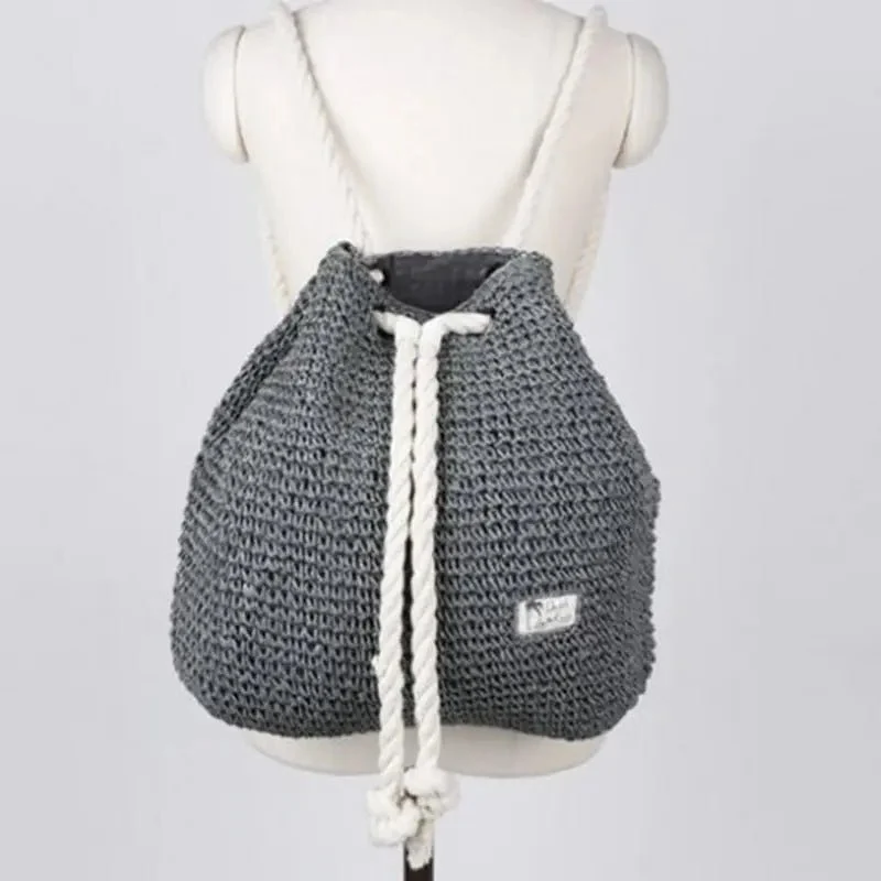 Sac à dos paille