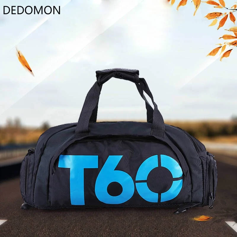 Waterproof Sport Gym Bag Men Women Fitness Outdoor Separate Space For Shoes pouch rucksack Hide Backpack Shoulder Handbag T60