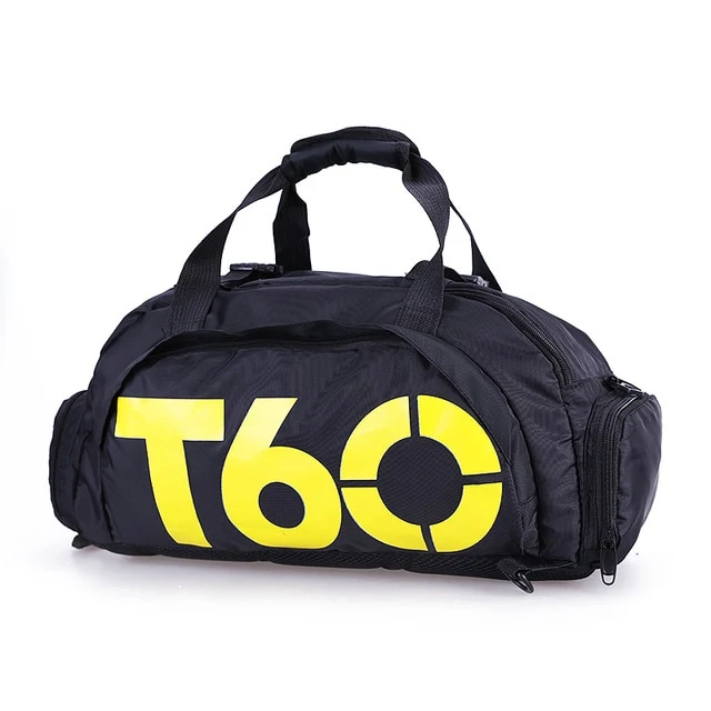 Waterproof Sport Gym Bag Men Women Fitness Outdoor Separate Space For Shoes pouch rucksack Hide Backpack Shoulder Handbag T60