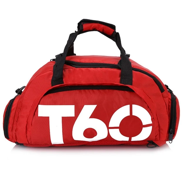 Waterproof Sport Gym Bag Men Women Fitness Outdoor Separate Space For Shoes pouch rucksack Hide Backpack Shoulder Handbag T60