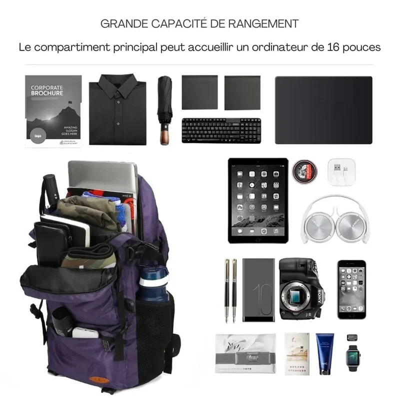 Sac à Dos de Voyage 50L