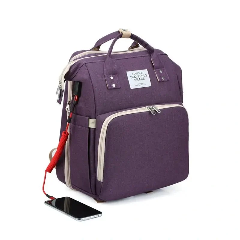 Sac à dos à langer usb