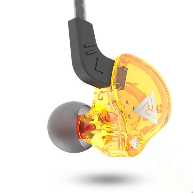 QKZ AK6 106dB 1.2m High Fidelity Wire Earphones Universal 3.5mm Sports In-ear HiFi Sound Earphone for Phones Tablet Durable line