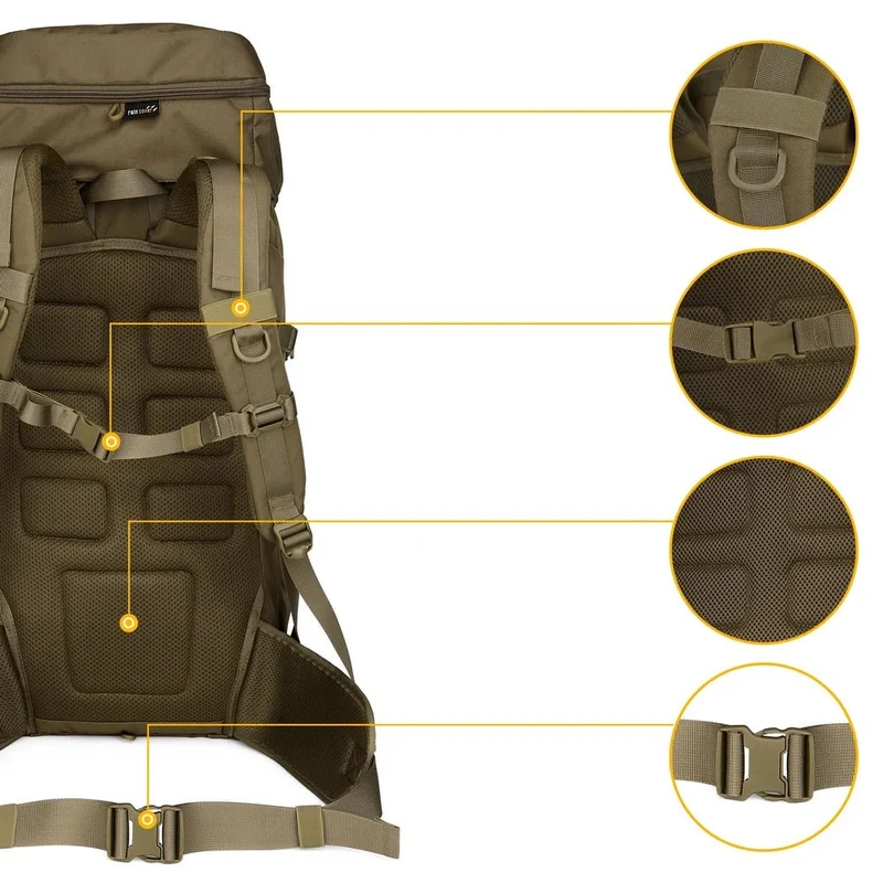 Grand sac à dos militaire 50L 600D