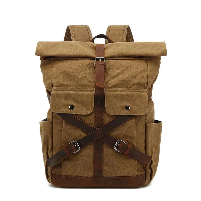 Sac à dos moto vintage imperméable