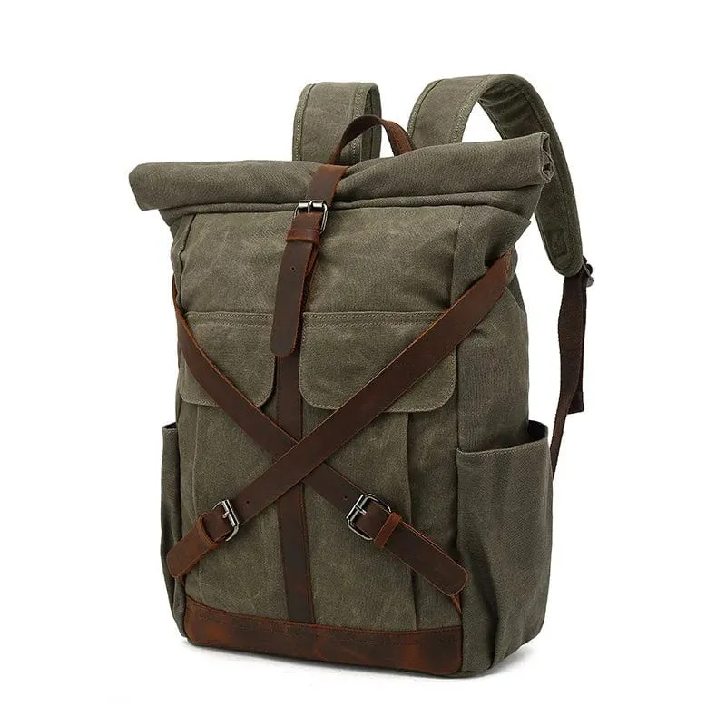 Sac à dos moto vintage imperméable