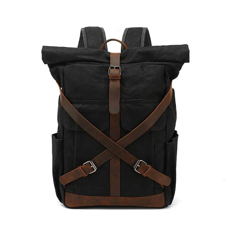 Sac à dos moto vintage imperméable